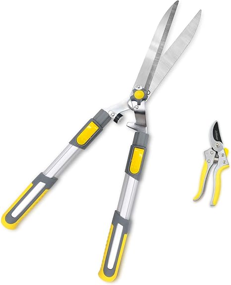 Amazon Jardineer 刈込鋏 せんていばさみ 植木ばさみ 伸縮式 作業用手袋 Diy 工具 ガーデン