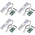 ShangHJ 4 Sets Digital Load Cell Weight Sensor + HX711 ADC Module Weighing Sensor for Arduino DIY Portable Electronic Kitchen Scale Kit (5kg)