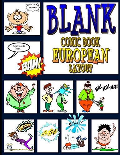 Blank Comic Book: European Layout by Stationery Stan