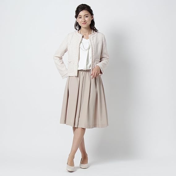 Amazon ハッシュアッシュ Hushush ドッキングフレアワンピース 03 L ホワイト系 502 ワンピース チュニック 通販