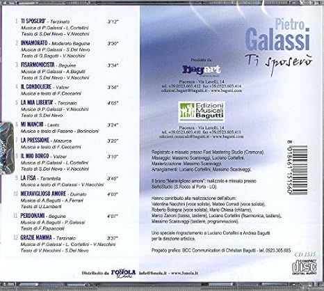 Galassi Pietro Ti Sposero Amazon Com Music