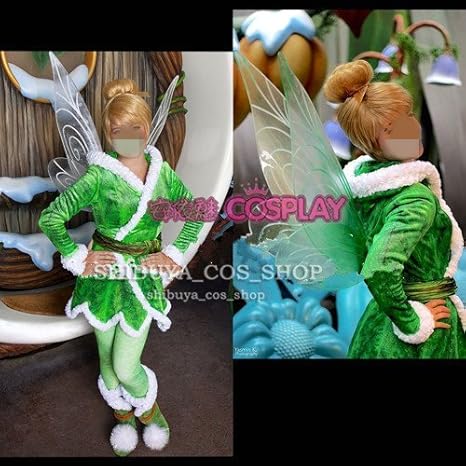 Amazon コスプレ衣装 ティンカーベル冬衣装 ディズニー 仮装 オーダーサイズ可能 クリスマス ハロウィン イベント仮装 コスチューム ホビー 通販 コスプレ 仮装 通販