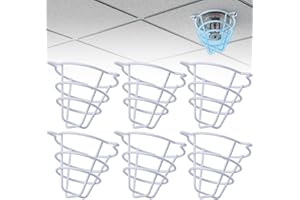 LEVENDOR Fire Sprinkler Head Cover Guard,White Fire Sprinkler Cage Suit 1/2"&3/4" Sprinkler,Fire Sprinkler Protection for Semi-Recessed Fire Sprinkler,Sprinkler Cover Side Wall/Pendent/Upright Sprinkler(6 PCS)