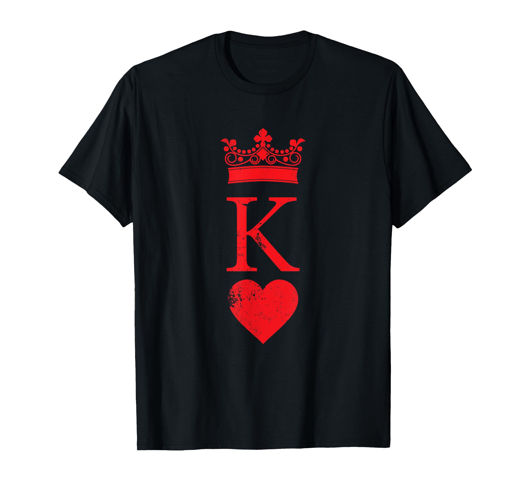 Photo 1 of King of Hearts Halloween Costume Vintage Poker Cards King T-Shirt