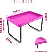 Toyrific Play Tray Activity Table - Messy Play Table 95x63 cm view 3