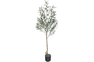 Melli Welli Artificial Olive Tree 4FT Fake Olive Trees Indoor Tall Faux Olive Tree Artificial Plant Suitable for Indoor and Outdoor Home Decor Living Room Office Housewarming Party(1 Pack)