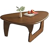 Mid Century Modern Coffee Table, Solid Wood Triangle Coffee Table for Living Room, Modern Tea Table for Home, 35.4x23.6x16.5