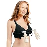 Simple Wishes Supermom Hands Free Pumping Bra with SimpleClasp, X-Large (Plus Size Cup/Full Cup), Black