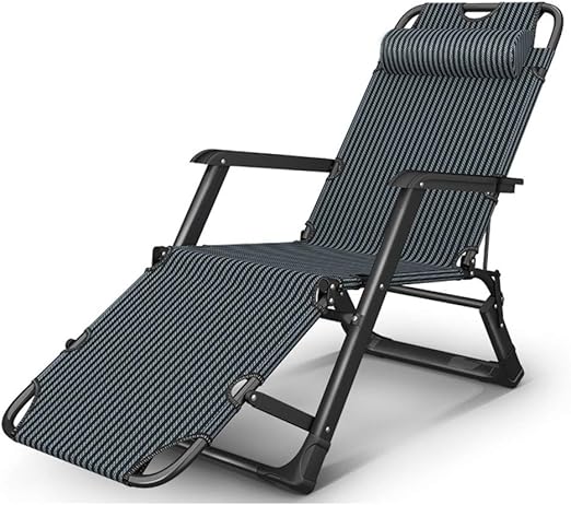 L&T Tragbare Klappstuhl Liege,verstellbar Relaxstuhl Faltbare,kompakt