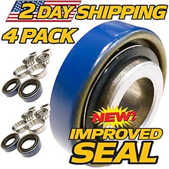 2Kt) Kit Asse E Cuscinetto Inox Per Scag 43583 482621 482622