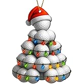 Golf Sport Wooden Ornament 2025, Christmas Golfer Gift, Golf Course Theme, Outdoor Hobby, Sport Wooden Ornament Tree Christmas Decor for Yard, car or Windows
