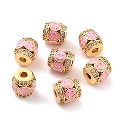 LiQunSweet 10 Pcs Enamel Column with Smile Happy