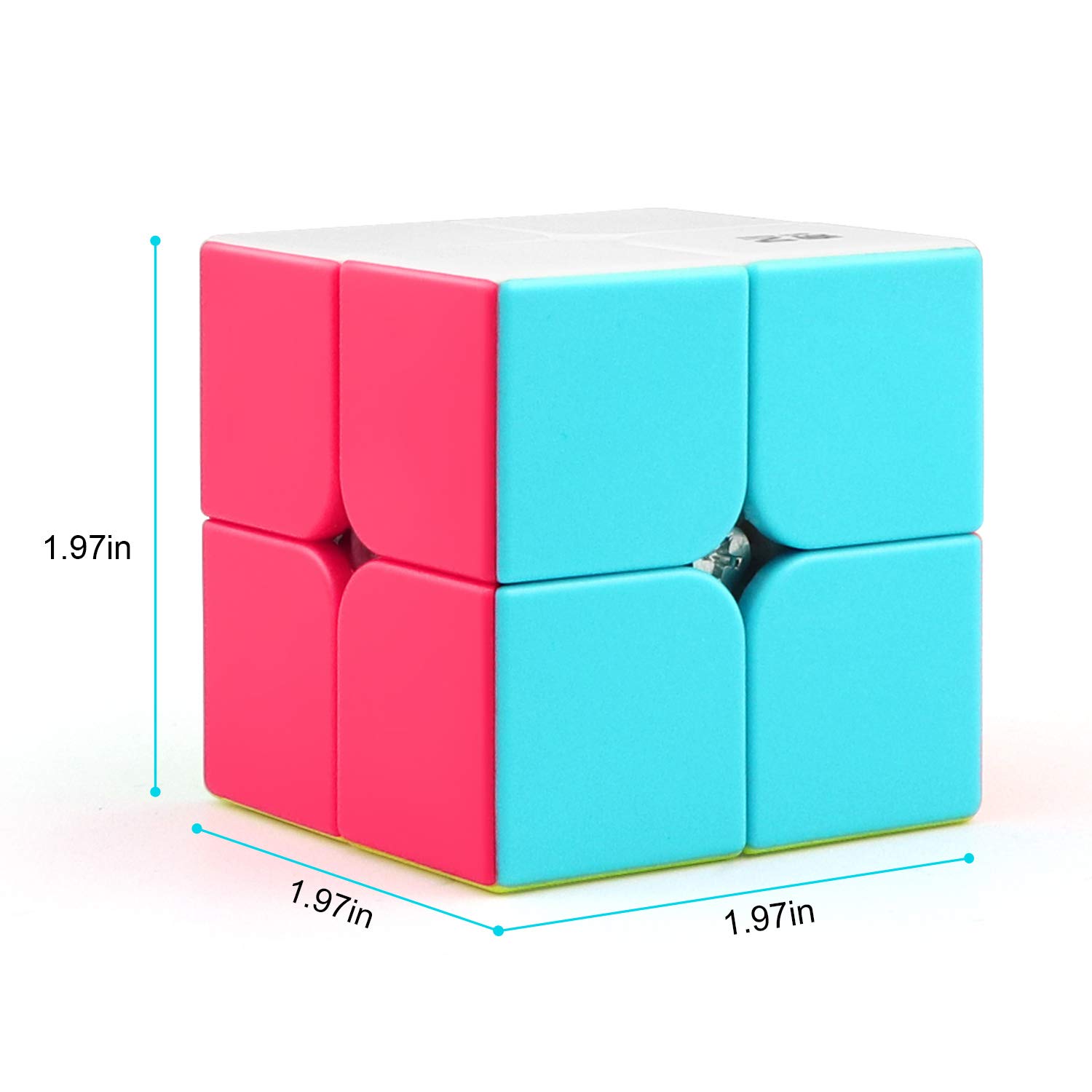 SENWOW Qiyi Qidi S 2x2 Speed Cube Stickerless Puzzle Cube for Kids