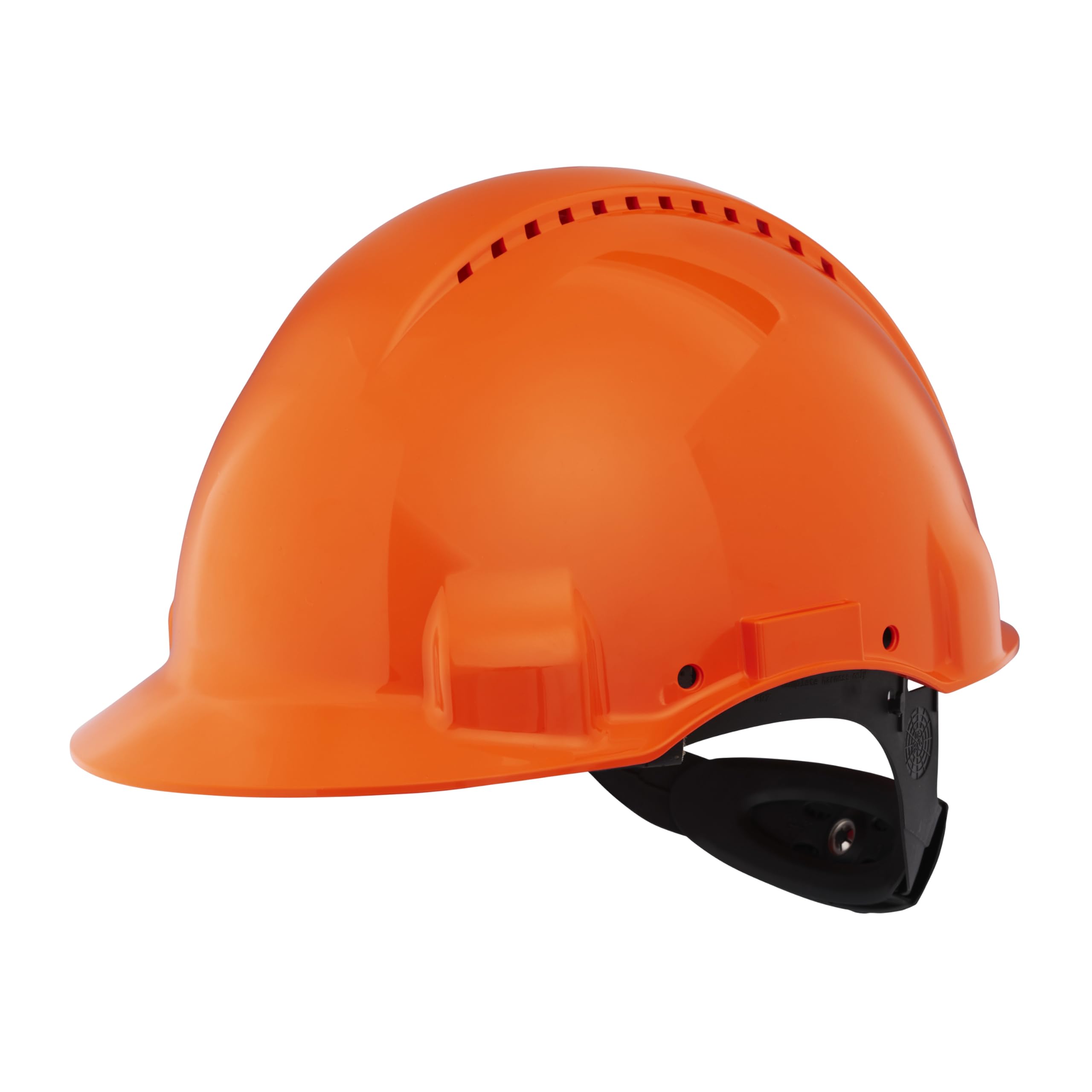 3M Hard Hat, Uvicator, Ratchet, Ventilated, Orange, G3000NUV-OR, 7000039720