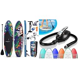 SereneLife Inflatable Stand Up Paddle Boardwith