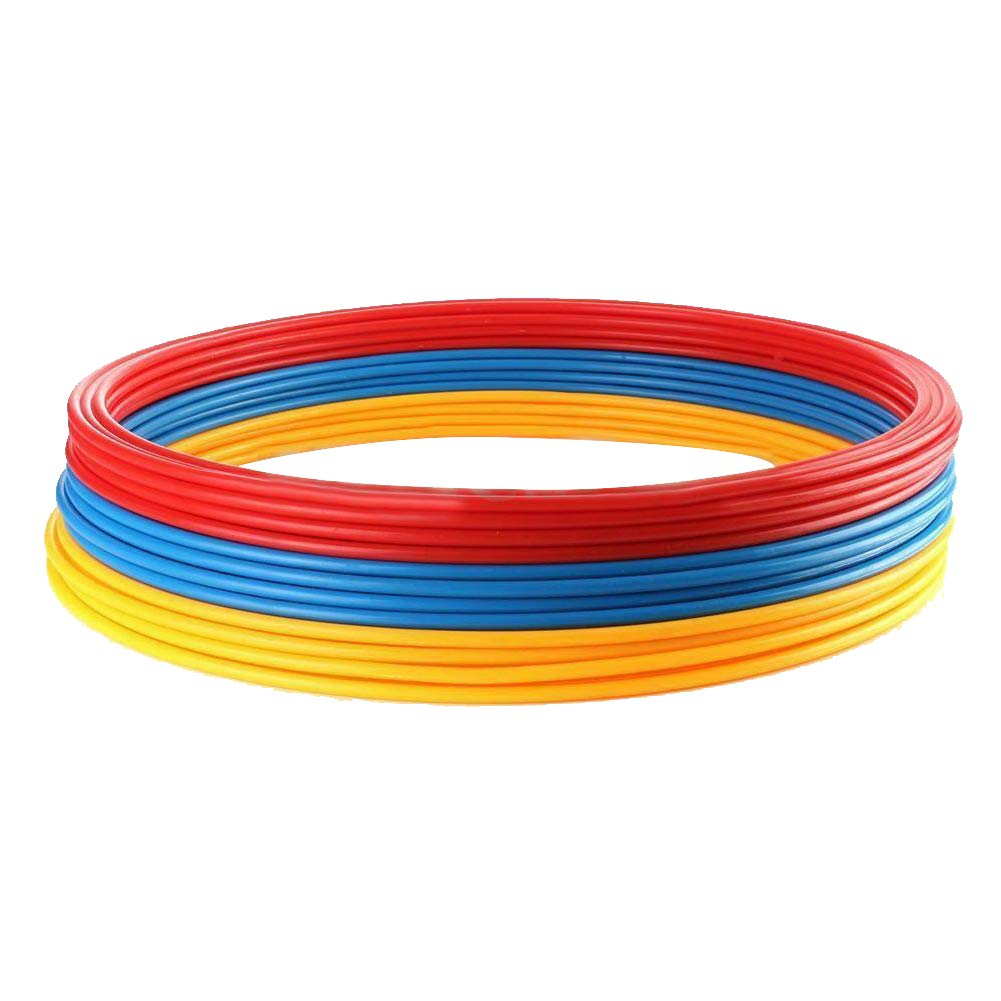 12pcs Football Training Rings, Sport Training Agility Speed Ring Hoops Football Soccer Basketball Training Ring