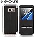 Galaxy S7 Edge Case, G-CASE [Sense II] Smart Unlock Smart Touch Metal Answer Calls Folio Flip PU Leather Wallet Pouch Case with Stand for Samsung Galaxy S7 Edge (2016) (Black)