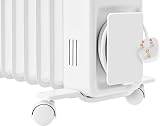 Dimplex ECR20Tie 2kW Eco Portable Radiator White/Light Grey view 5