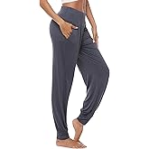 AvaCostume Women's Loose Yoga Harem Workout Pants with Pockets