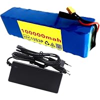 Batteria EBike 48V 100Ah Impermeabile - Perfetta Per Scooter Elettrici 250W-1000W, Con Caricabatterie 54.6V 2A E Connettore XT60