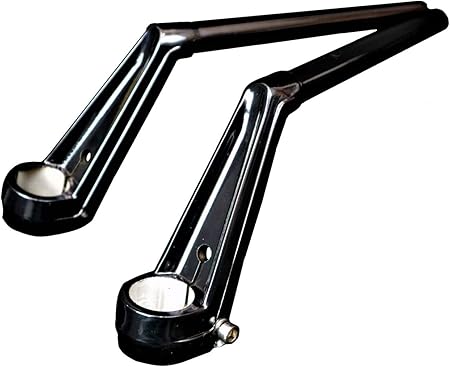 Amazon 旧車ハン Vfタイプ ハンドル 黒 35p 高さ15cm Cbx400f Cbx550f Cbr400f 等に トップブリッジ ブラケット 車 バイク