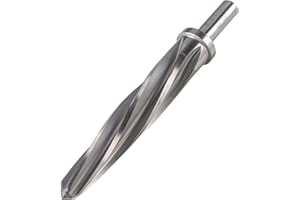 Jerax tools 7/8" Bridge/Construction Reamer, M2 HSS Taper Chucking Reamer Drill Bit for Steel Alloy Aluminum Metal Wood Plast