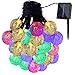 GDEALER Solar String Lights 20ft 30 LED Crystal Ball Waterproof Outdoor String Lights Solar Powered Globe Fairy String Lights for Outside Garden, Yard, Home, Landscape, Party