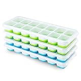 Ice Cube Trays 4 Pack, Airabc Silicone with