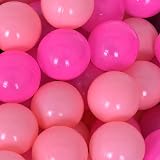 Straame Playballs Soft Pit Balls for Kids Pink 400 Count Crush Proof view 3