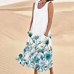 Generic Summer Dresses for Women 2024 Round Neck
