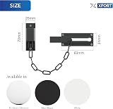 XFORT Polished Chrome Locking Door Chain with External Key Unlocking Mechanism view 3