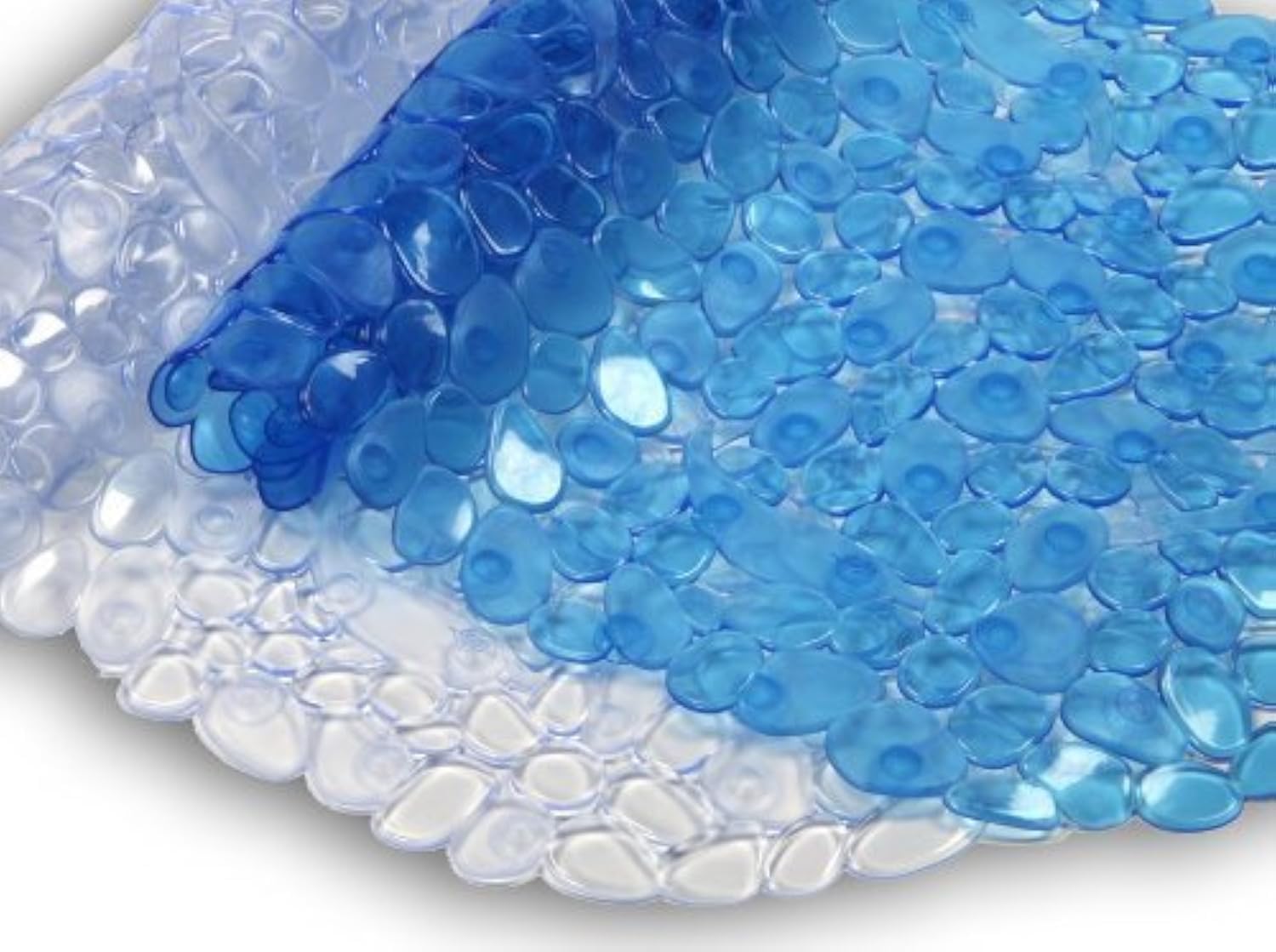 Blue Canyon Pebble Mildew Resistant Shower Mat 53cm x 53cm (Clear) (Clear)