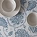jinchan Linen Textured Tablecloth for Kitchen Jacobean Floral Printed Table Cover Linen Textured 1 Panel 51