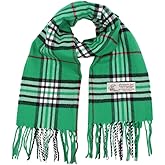 TZ Promise Tartan Plaid Cashmere Feel Classic Soft Luxurious Winter Scarf For Men Women