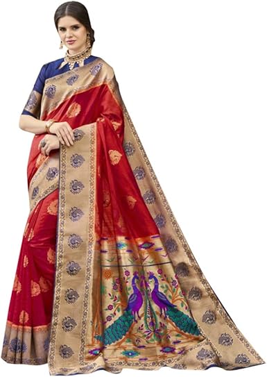 paithani silk sarees amazon