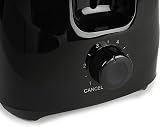 PIFCO Black Toaster 2 Slice 700W 6 Browning Controls Removable Crumbs Tray view 8