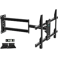 HCMOUNTING Long Arm Single Stud TV Wall Mount for 32-80 inch TVs, 30 inch Extension Articulating Arms, Swivel and Tilt TV Bra
