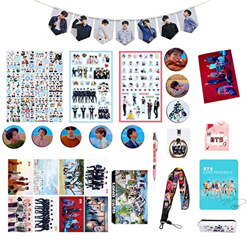 BTS Gifts Set for Army Bangtan Boys BTS Collectibles, BTS Pin, BTS Poster, BTS Sticker, etc (3)