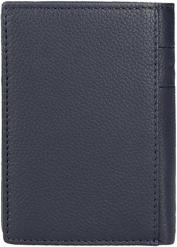 Portefeuilles et Porte-Monnaie Checkbox en Cuir de Vache, Noir, Marron, Bleu et Gris, Bleu, Taglia Unica, Portefeuille Vertical — photo 2 sur 5
