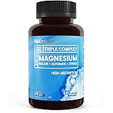 BioEmblem Triple Magnesium Complex | 300mg of Magnesium Glycinate, Malate, & Citrate for Muscles, Sleep, Calm, & Energy | Hig