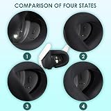CBDYWVR VR Face Cover Silicone Sweatproof Washable Pad for VR Headset BLACK view 8