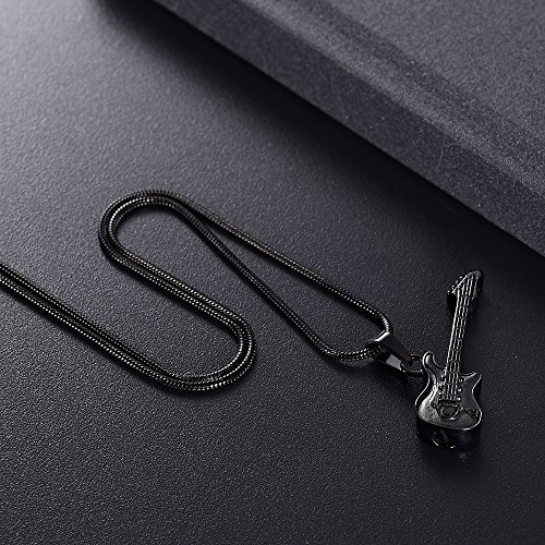 image for memorial jewelry Musical Instrument Cremation Necklace for Women&Men G
