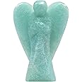 Nelson Creations, LLC 2 Inch Amazonite Guardian Angel Figurine Hand-Carved Natural Stone, Excellent for Stress Relief, Hope and Manifestation