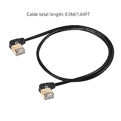SinLoon 90 Degree Left Angle Cat8 Ethernet