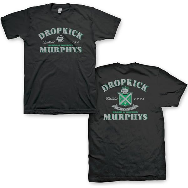 Amazon.com: 2Bhip Dropkick Murphys Skelly Piper Front & Back Print