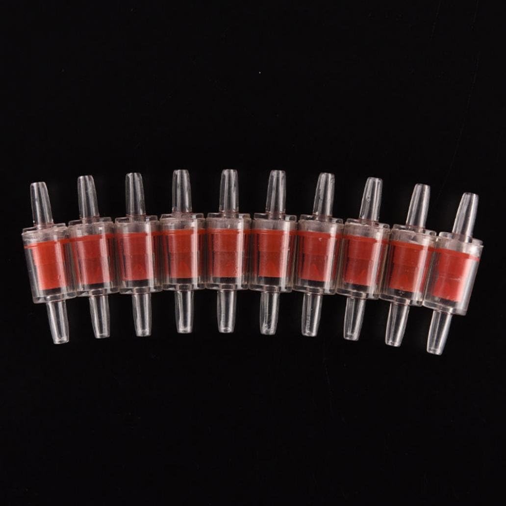 hwangli 10Pcs One Way Non-Return Check Valve Aquarium Fish Tank CO2 System Air Pump - 10pcs