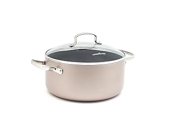 GreenChef Royal Bronze Kochtopf mit Keramik Beschichtung, Induktion, 24 cm, 4.9L, Aluminium