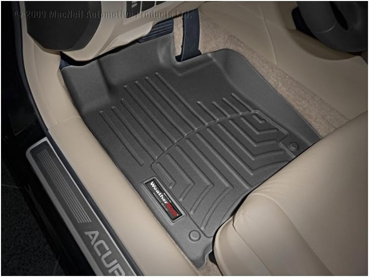 Amazon Com Weathertech Custom Fit Front Floorliner For Acura Tsx Black Automotive