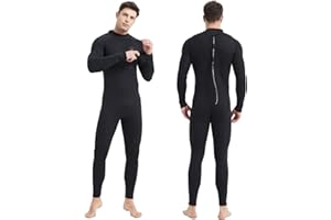 Lemorecn Men's Wetsuit 3/2mm and 5/4mm, Full Wet Suits for Men, Mens 3mm Wetsuit Back/Front Zip Full Body Diving Suits for Su