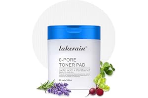 Exfoliating Lactic Acid Toner Pads for Face, Face Exfoliating Pad, Control Oiliness and Removes Blackheads and Whiteheads, 80